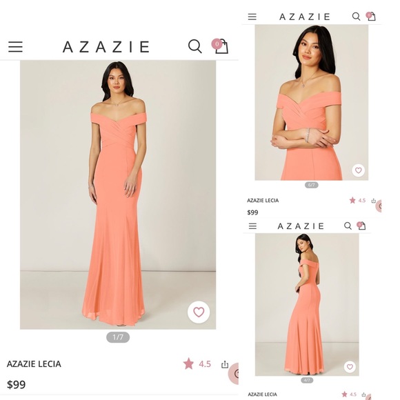 Azazie Lecia- Sunset Color - Picture 1 of 3